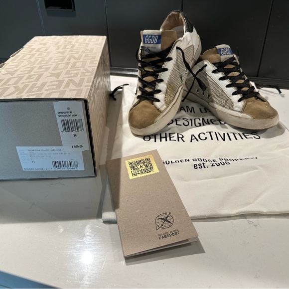 Golden Goose Women’s Sneakers - White and Tan